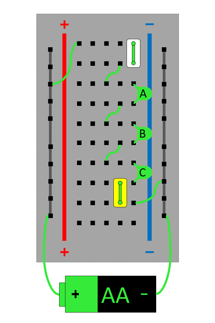 Medium Breadboard Switches Breadboard Circuitry Unit Positive Physics
