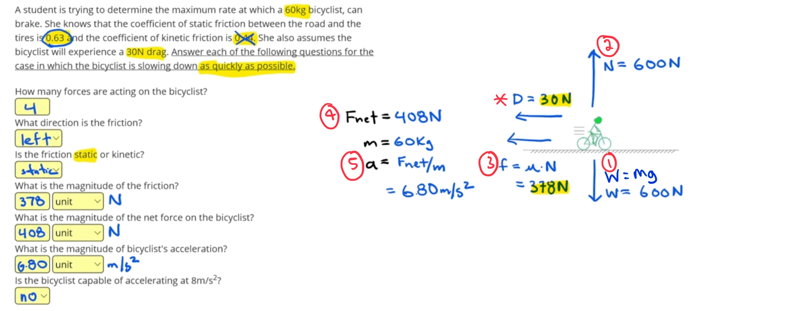 Friction Practice Questions Complete Problems 1 Positive Physics